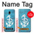 S3053 Marine Anchor Blue Case Cover Custodia per Samsung Galaxy J3 (2017) EU Version