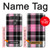 S3091 Pink Plaid Pattern Case Cover Custodia per LG V20