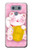 S3025 Pink Maneki Neko Lucky Cat Case Cover Custodia per LG G6