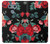 S3112 Rose Floral Pattern Black Case Cover Custodia per LG G6