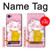 S3025 Pink Maneki Neko Lucky Cat Case Cover Custodia per LG Q6