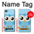 S3029 Cute Blue Owl Case Cover Custodia per LG Q6