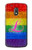 S2900 Rainbow LGBT Lesbian Pride Flag Case Cover Custodia per Motorola Moto G4 Play