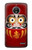 S3023 Japan Good Luck Daruma Doll Case Cover Custodia per Motorola Moto E4