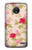 S3037 Pretty Rose Cottage Flora Case Cover Custodia per Motorola Moto E4