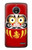 S3045 Japan Good Luck Daruma Doll Case Cover Custodia per Motorola Moto E4