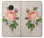 S3079 Vintage Pink Rose Case Cover Custodia per Motorola Moto E4