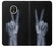 S3101 X-ray Peace Sign Fingers Case Cover Custodia per Motorola Moto E4