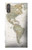 S0604 World Map Case Cover Custodia per Sony Xperia XZ