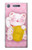 S3025 Pink Maneki Neko Lucky Cat Case Cover Custodia per Sony Xperia XZ1