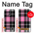 S3091 Pink Plaid Pattern Case Cover Custodia per Huawei Mate 10 Lite