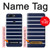 S2767 Navy White Striped Case Cover Custodia per OnePlus 5T