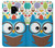 S2521 Cute Nerd Owl Cartoon Case Cover Custodia per Samsung Galaxy S9
