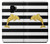 S2882 Black and White Striped Gold Dolphin Case Cover Custodia per Samsung Galaxy S9
