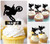 TA0196 Extreme Sport Motocross Acrilico Cupcake Topper Torte e Muffin per Matrimonio Compleanno Festa Decorazione 10 pezzi