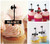 TA0302 Medieval Poleaxe Acrilico Cupcake Topper Torte e Muffin per Matrimonio Compleanno Festa Decorazione 10 pezzi