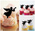 TA0310 Angel Blowing Trumpet Acrilico Cupcake Topper Torte e Muffin per Matrimonio Compleanno Festa Decorazione 10 pezzi