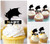 TA0336 Demon Wings Acrilico Cupcake Topper Torte e Muffin per Matrimonio Compleanno Festa Decorazione 10 pezzi