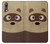 S2825 Cute Cartoon Raccoon Case Cover Custodia per Huawei P20