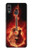 S0415 Fire Guitar Burn Case Cover Custodia per Huawei P20 Lite