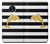 S2882 Black and White Striped Gold Dolphin Case Cover Custodia per Motorola Moto G6