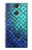 S3047 Green Mermaid Fish Scale Case Cover Custodia per Sony Xperia XA2