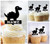 TA0535 Cartoon Dinosaur Acrilico Cupcake Topper Torte e Muffin per Matrimonio Compleanno Festa Decorazione 10 pezzi