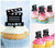 TA0558 Director Clapboard Movie Slate Acrilico Cupcake Topper Torte e Muffin per Matrimonio Compleanno Festa Decorazione 10 pezzi