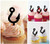 TA0570 Fish Hook Acrilico Cupcake Topper Torte e Muffin per Matrimonio Compleanno Festa Decorazione 10 pezzi