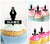 TA0574 Fountain Pen Acrilico Cupcake Topper Torte e Muffin per Matrimonio Compleanno Festa Decorazione 10 pezzi