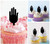 TA0589 Hand Hamsa Symbol Acrilico Cupcake Topper Torte e Muffin per Matrimonio Compleanno Festa Decorazione 10 pezzi