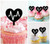 TA0593 Heartbeat Heart Rate Acrilico Cupcake Topper Torte e Muffin per Matrimonio Compleanno Festa Decorazione 10 pezzi