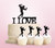 TC0204 I Love Bodybuilding Acrilico Cake Cupcake Topper Torte e Muffin per Matrimonio Compleanno Festa Decorazione 11 pezzi