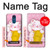 S3025 Pink Maneki Neko Lucky Cat Case Cover Custodia per LG K8 (2018)