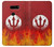 S2803 Fire Red Devil Spear Symbol Case Cover Custodia per LG V30, LG V30 Plus, LG V30S ThinQ, LG V35, LG V35 ThinQ