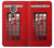 S0058 British Red Telephone Box Case Cover Custodia per Motorola Moto G6 Play, Moto G6 Forge, Moto E5