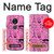 S2885 Paris Pink Case Cover Custodia per Motorola Moto G6 Play, Moto G6 Forge, Moto E5