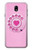 S2847 Pink Retro Rotary Phone Case Cover Custodia per Samsung Galaxy J7 (2018), J7 Aero, J7 Top, J7 Aura, J7 Crown, J7 Refine, J7 Eon, J7 V 2nd Gen, J7 Star