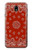 S3355 Bandana Red Pattern Case Cover Custodia per Samsung Galaxy J7 (2018), J7 Aero, J7 Top, J7 Aura, J7 Crown, J7 Refine, J7 Eon, J7 V 2nd Gen, J7 Star