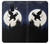 S3323 Flying Elephant Full Moon Night Case Cover Custodia per Samsung Galaxy A6 (2018)