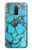 S2685 Aqua Turquoise Gemstone Graphic Printed Case Cover Custodia per Samsung Galaxy A6+ (2018), J8 Plus 2018, A6 Plus 2018