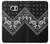 S3363 Bandana Black Pattern Case Cover Custodia per Samsung Galaxy S6 Edge Plus