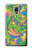 S3273 Flower Line Art Pattern Case Cover Custodia per Samsung Galaxy Note 4