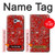 S3354 Red Classic Bandana Case Cover Custodia per Samsung Galaxy A5 (2017)