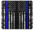 S3244 Thin Blue Line USA Case Cover Custodia per LG K10 (2018), LG K30