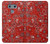 S3354 Red Classic Bandana Case Cover Custodia per LG G6