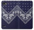 S3357 Navy Blue Bandana Pattern Case Cover Custodia per LG Q6