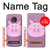 S3269 Pig Cartoon Case Cover Custodia per Motorola Moto G6