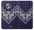 S3357 Navy Blue Bandana Pattern Case Cover Custodia per Motorola Moto X4