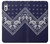 S3357 Navy Blue Bandana Pattern Case Cover Custodia per Sony Xperia XZ